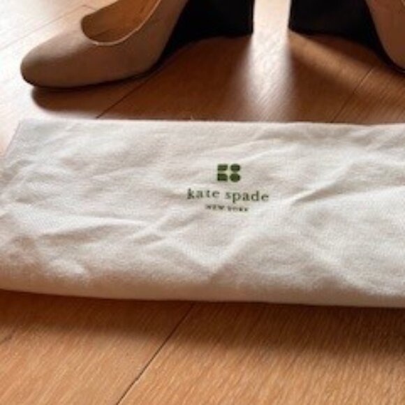 kate spade Beige/Patten Leather Wedge Heels - Picture 4 of 6